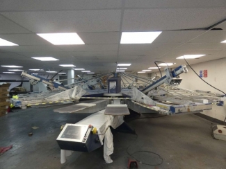 J1-PRT109 : 1 x MHM Synchroprint 4000 Screen Printing machine, 18 Colour, 2014